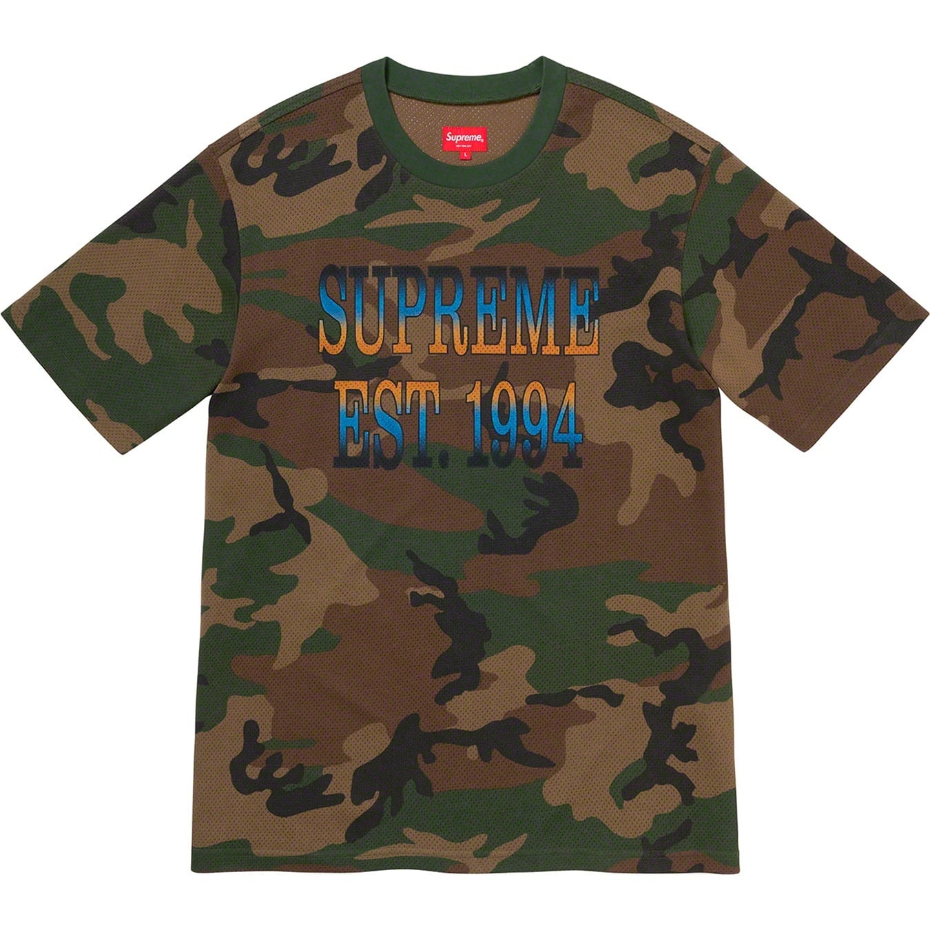 Cotton Mesh Gradient Logo S/S Top view 4